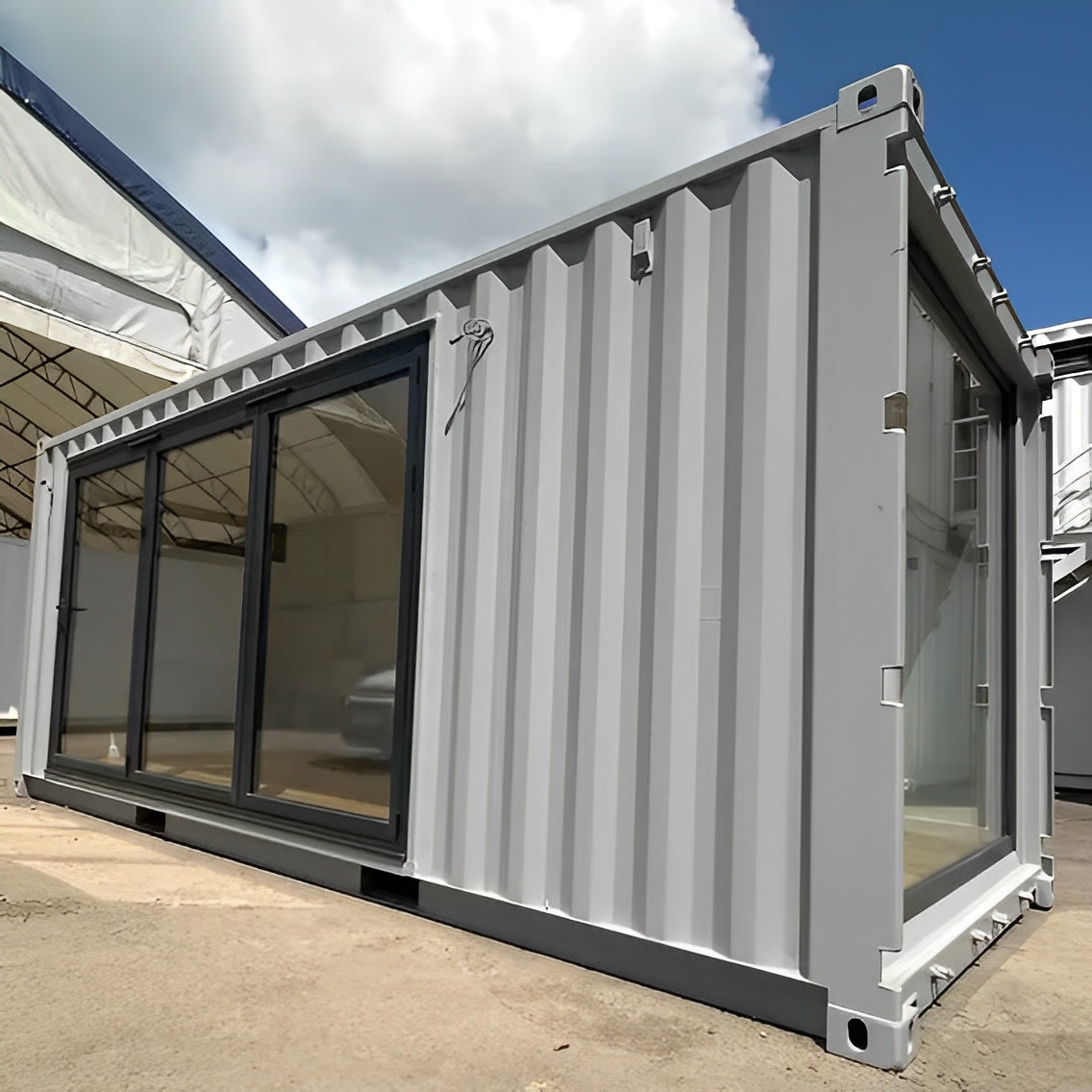 20ft x 8ft Custom Shipping Container Converted Office | Portable Building | Garden Office image 3
