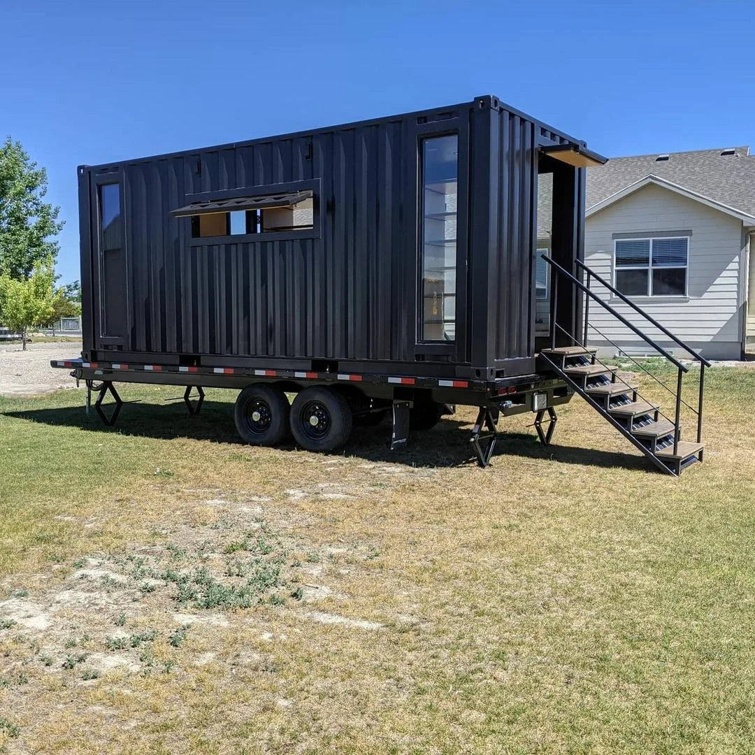 Custom 20ft Shipping Shopping Container on Wheels image 1