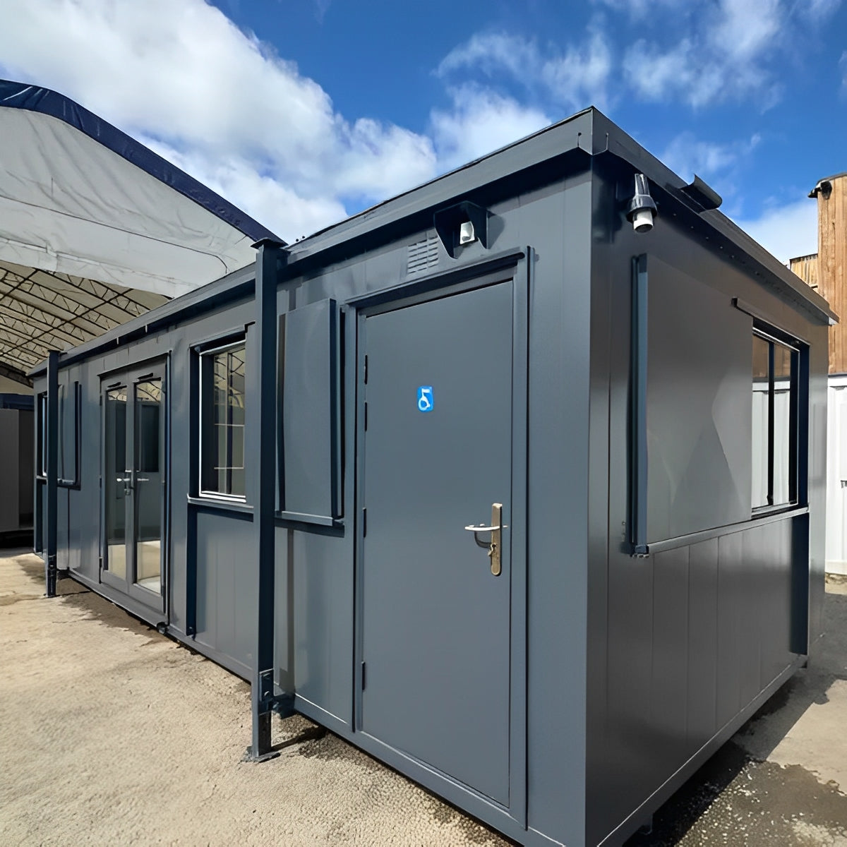 32ft Custom Office Cabin / Canteen | Access Toilet | Portable Building image 3