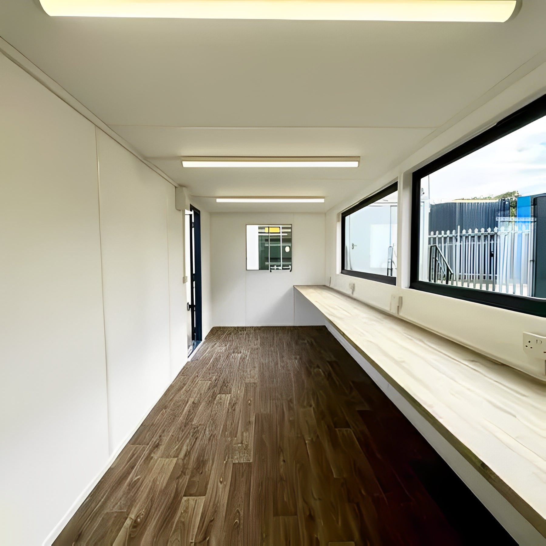 21ft x 8ft Custom Cabin Office / Canteen | Picture Windows | Portable Building image 8